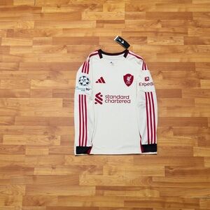 Liverpool Away Jersey 25/26 Fan Version Long Sleeve Size Large
